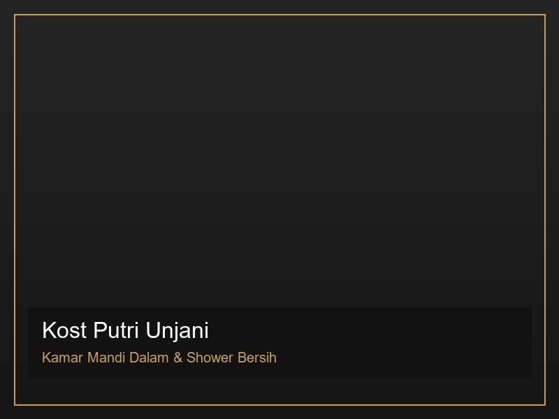 Foto Kost Putri Eksklusif - Unjani (toilet)